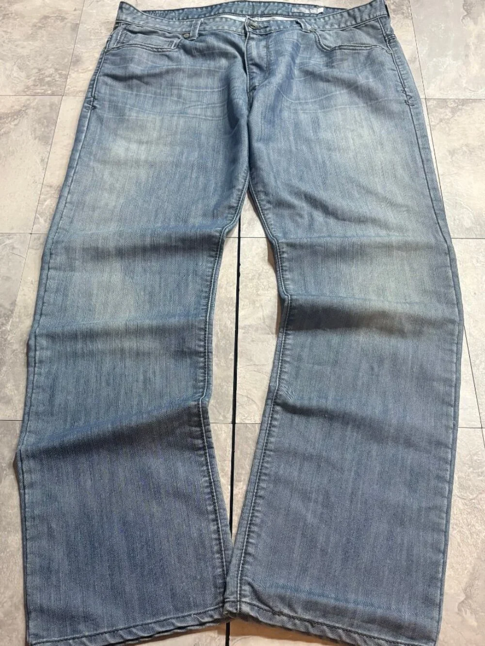 Levi's SilverTab Slim Straight Jeans 38x32 Blue Flap Pocket Y2K